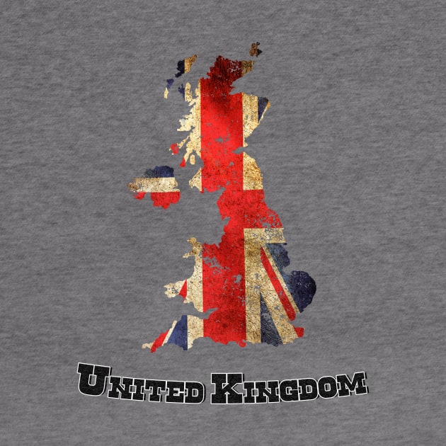 Vintage United Kingdom Flag by ElevenGraphics